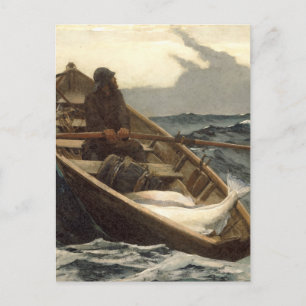 Postal La advertencia de niebla de Winslow Homer