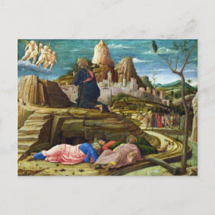 Postal La agonía en el jardín de Andrea Mantegna