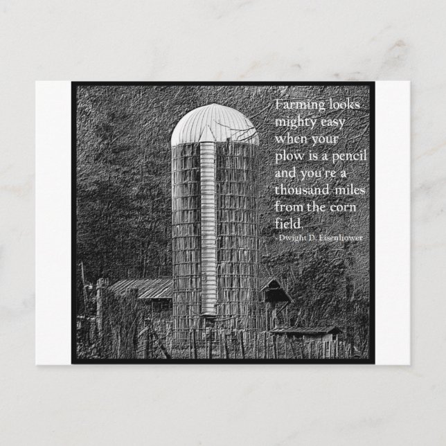Postal La agricultura se ve muy fácil... (Anverso)