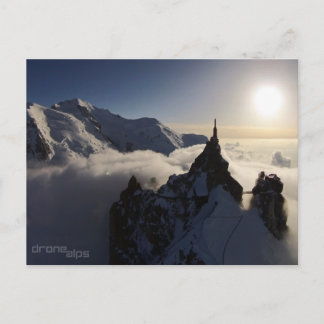 Postal La Aiguille du Midi y el Mont Blanc
