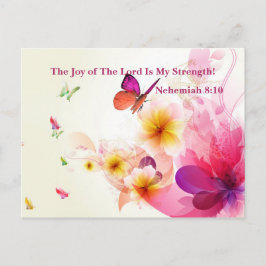 Postal La alegría de Jehovah es mi fuerza