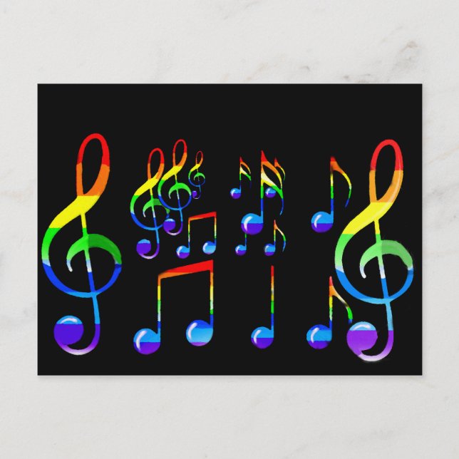 Postal La Alegría De La Música Vive_ (Anverso)