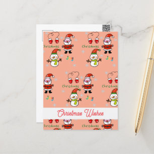 Postal la alegría de los Navidades lindos