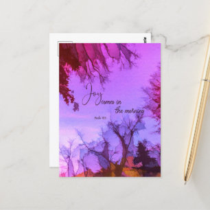 Postal La alegría llega por la mañana