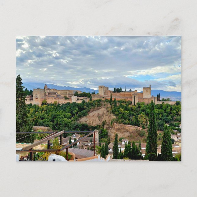 Postal La Alhambra de Granada España (Anverso)