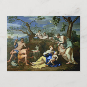 Postal La alimentación del niño Júpiter, c.1640
