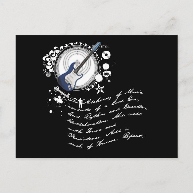 Postal La alquimia de la música (Anverso)