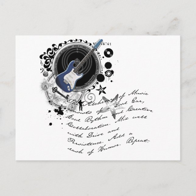 Postal La alquimia de la música (Anverso)