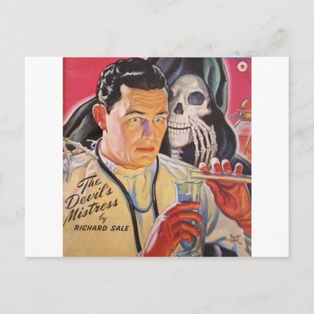 Postal La amante del diablo (Anverso)