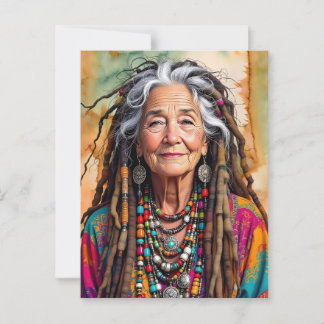 Postal La anciana de Guay encerró a una mujer hippie