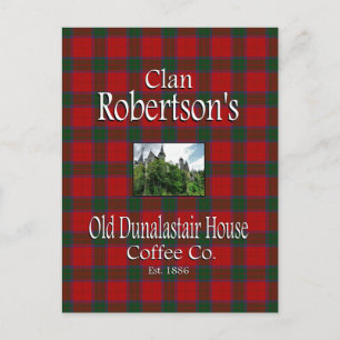 Postal La antigua casa de Dunalastair del clan Robertson 