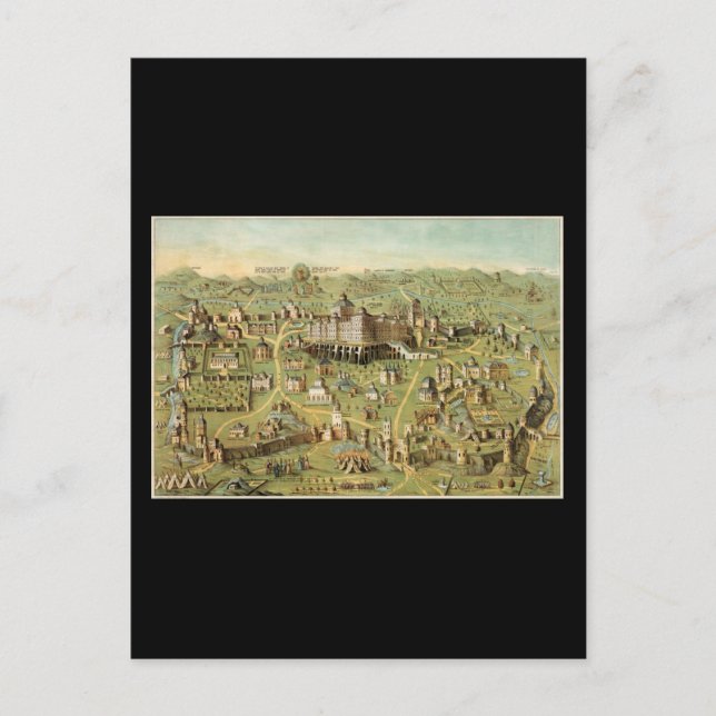 Postal La antigua ciudad de Jerusalén (Anverso)