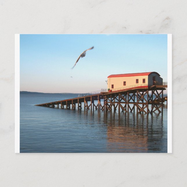 Postal La antigua estación de Lifeboat en Tenby (Anverso)