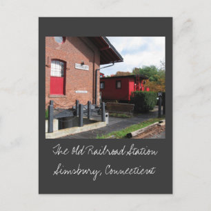 Postal La antigua estación de tren de Simsbury