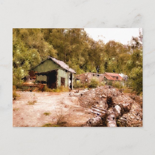 POSTAL LA ANTIGUA MINA DE ORO (Anverso)