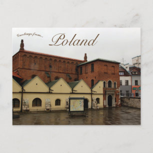 Postal La antigua sinagoga del distrito Kazimierz de Crac