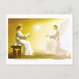 Postal La Anunciación a María