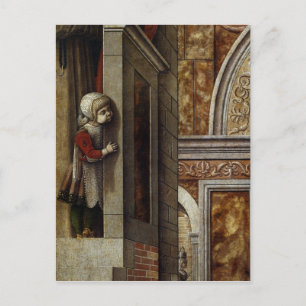 Postal La Anunciación con San Emidio, 1486