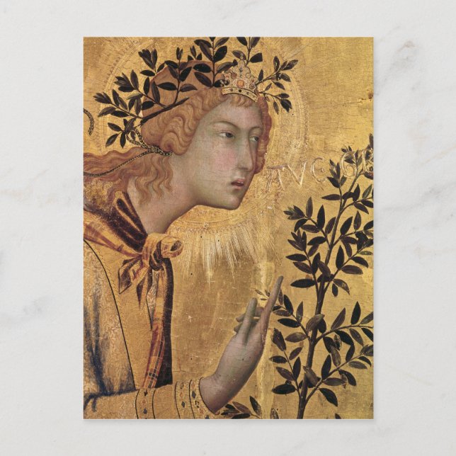 Postal La Anunciación con Santa Margarita (Anverso)