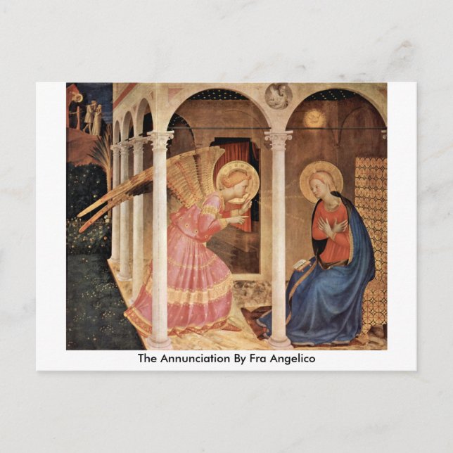 Postal La Anunciación De Fra Angelico (Anverso)