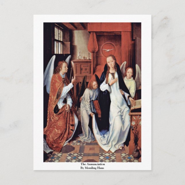 Postal La Anunciación De Memling Hans (Anverso)