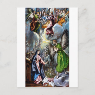 Postal La Anunciación, El Greco