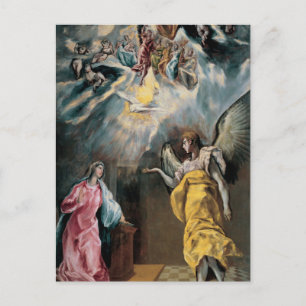Postal La Anunciación por El Greco