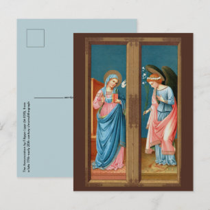 Postal La Anunciación por F. Lippi (M 038)