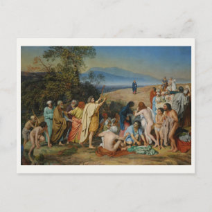 Postal La aparición de Cristo en el pueblo de Ivanov