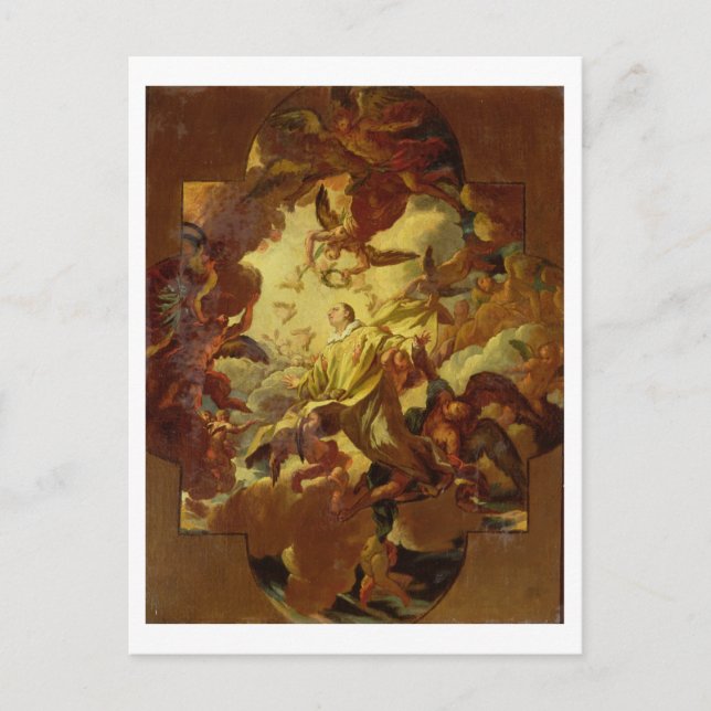 Postal La apoteosis de San Esteban (Anverso)