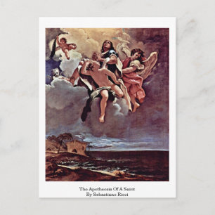 Postal La Apoteosis De Un Santo De Sebastiano Ricci