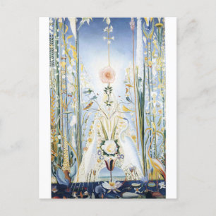 Postal La Apoteosis del Rosa por Joseph Stella