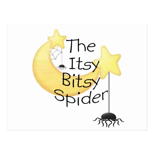 Postal La araña itsy de Bitsy