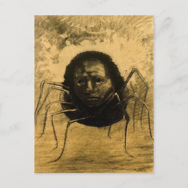 Postal La araña que llora (Anverso)