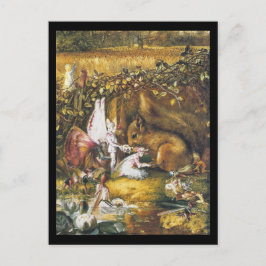 Postal La ardilla herida