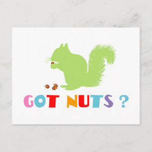Postal ¿La ardilla tiene nueces?