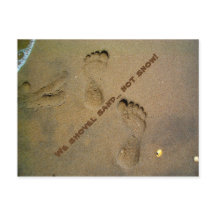 La arena no la nieve - Huellas en la arena