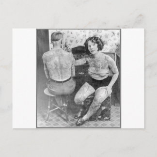 Postal La artista Lady Tattoo