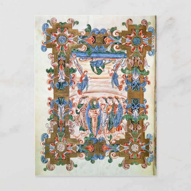 Postal La ascensión de Cristo (Anverso)