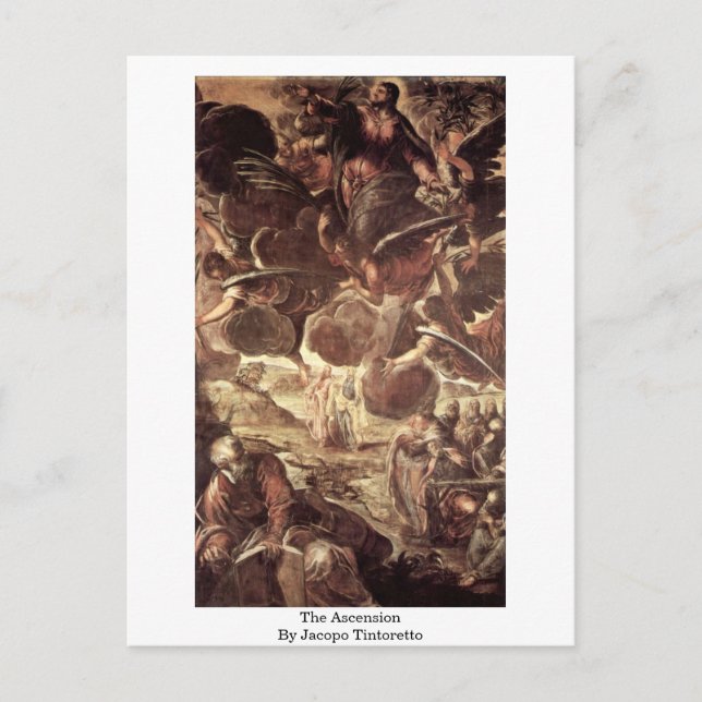 Postal La Ascensión De Jacopo Tintoretto (Anverso)