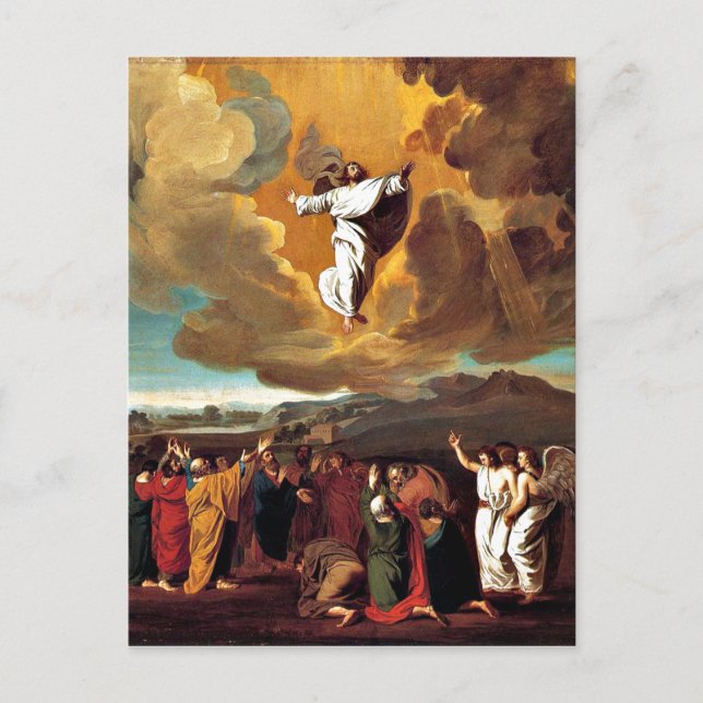 Postal La Ascensión, la pintura artística fina (Anverso)
