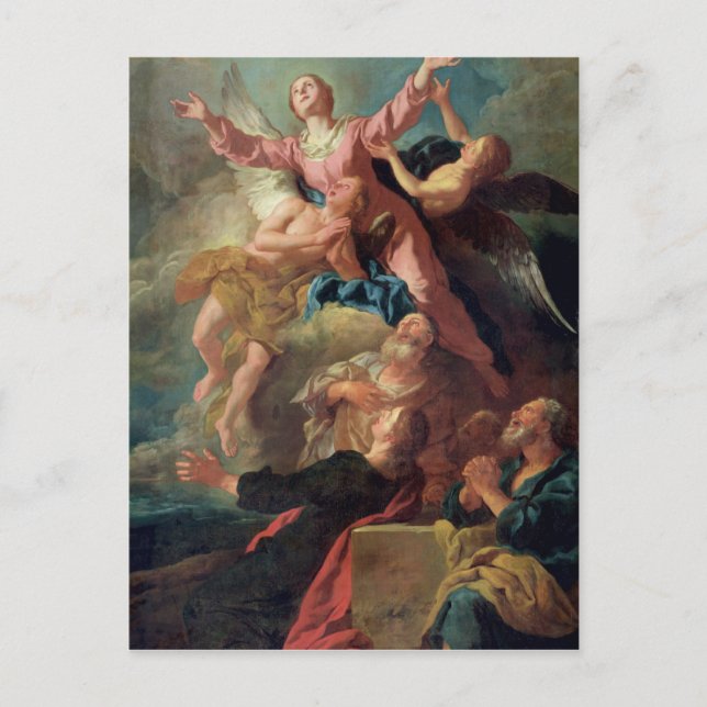 Postal La asunción de la Virgen (Anverso)