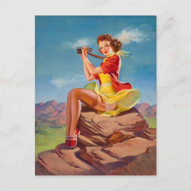 Postal La atención hacia fuera (Anverso)