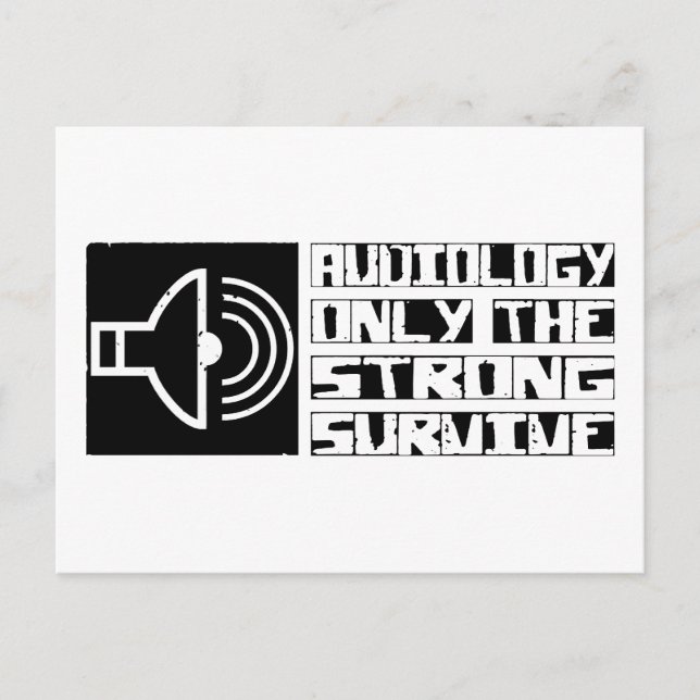 Postal La Audiología Sobrevive (Anverso)