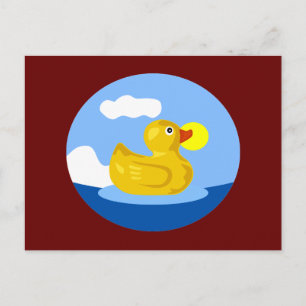 Postal La aventura de Rubber Ducky