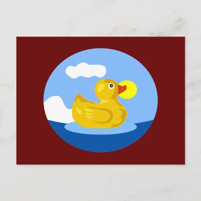Postal La aventura de Rubber Ducky (Anverso)