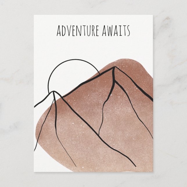 Postal La aventura espera a los entusiastas del camping (Anverso)