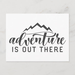 Postal La aventura está ahí fuera