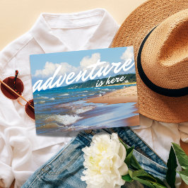 Postal La aventura está aquí - Arriba el Norte de Michiga