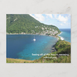 Postal La bahía de Dominica